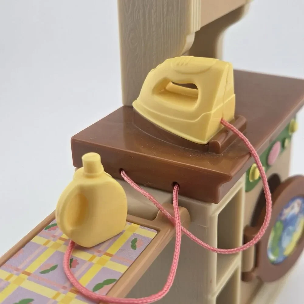Fisher Price Loving Family Dollhouse Laundry Room Washer Dryer Iron (read)